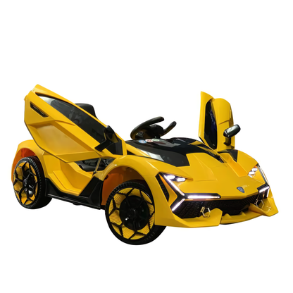 2024 Lamborghini Style NEL-603 12V One Seater Kids Ride On Car Yellow